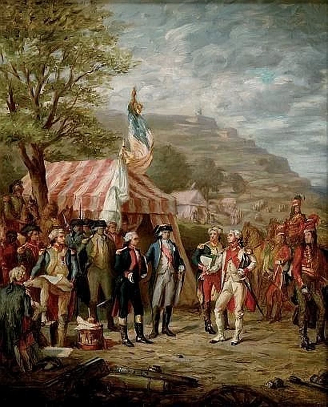 Studio per la cattura di Yorktown, dei generali Washington, Rochambeau e La Fayette